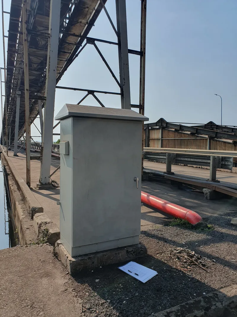 WIRACK outdoor panel enclosure installed on site